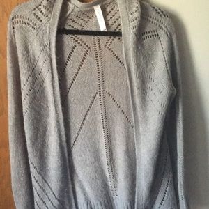 Long sleeve, open front cardigan